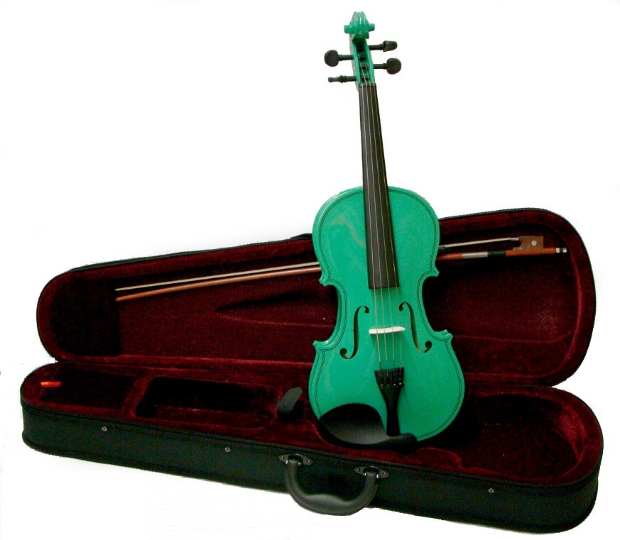 Primary image for Merano 1/16 Violin ,Case, Bow ~ Green