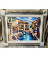 Anatoly Metlan Venice Day Custom Framed Serigraph Hand Signed Limited Ed... - $1,234.91 CAD