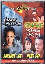 Brandon Lee! Laser Mission &amp; Snake &amp; Crane Secret Dvd BRAND-NEW Sealed - £10.86 GBP