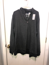 NWT Van Heusen Classic Fit Pullover 1/4 Zip Mock Neck Knit Shirt Mens Me... - $14.84
