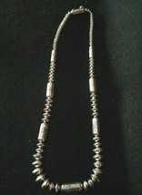 Native American Sterling Silver Beads Necklace, Handmade, Isleta Indian M Kirk - £1,089.88 GBP