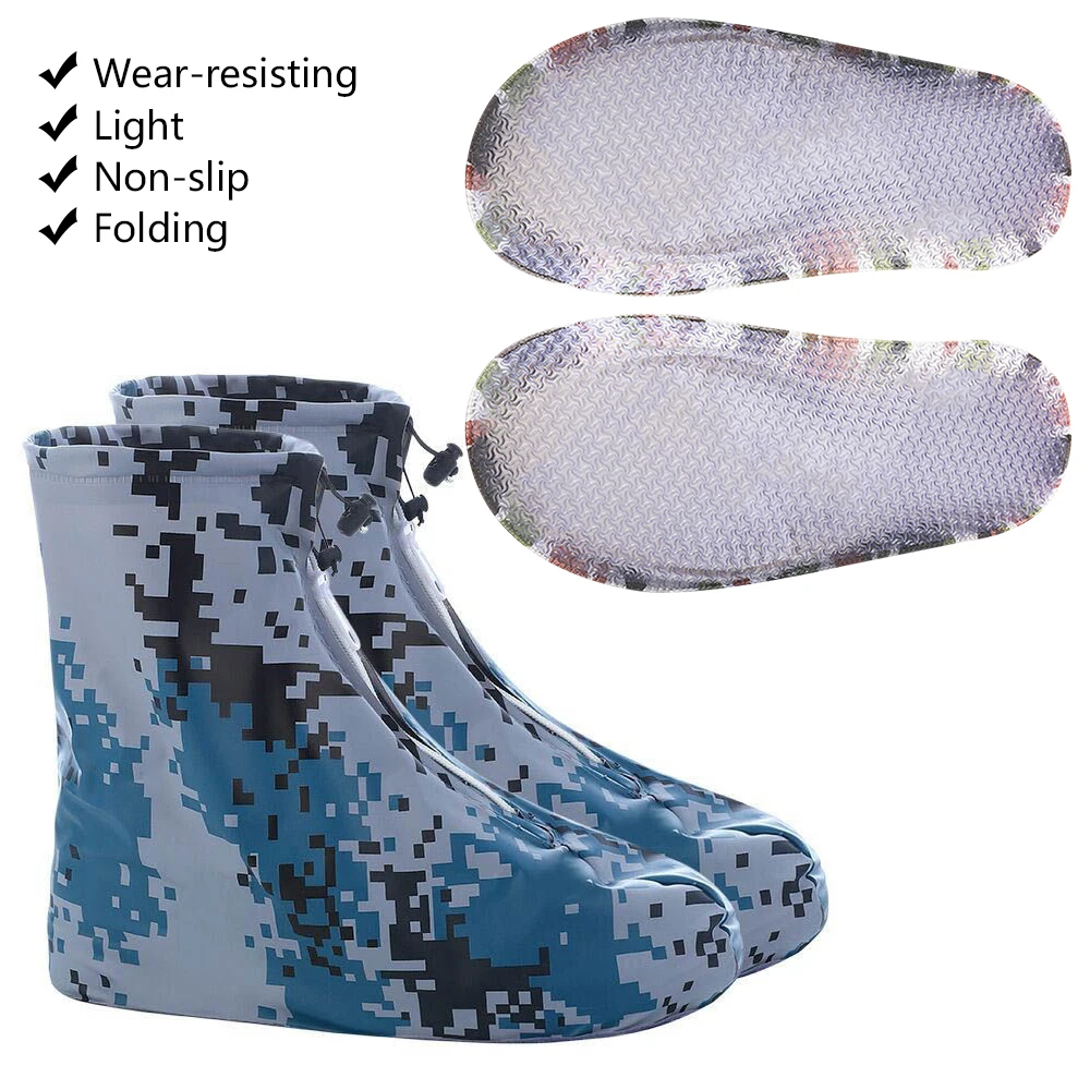 Sporting Boots Waterproof Shoe Cover Silicone Material UniA Shoes Protectors Rai - £23.49 GBP