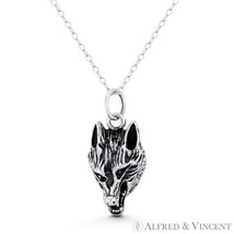 Great Wolf Head Fenrir Viking Norse Mythology Charm .925 Sterling Silver Pendant - £18.96 GBP+