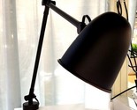 Ikea SKURUP Work/Wall Lamp w/Adjustable Arm Metal Black w/ Light BULB New - £62.94 GBP