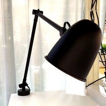 Ikea SKURUP Work/Wall Lamp w/Adjustable Arm Metal Black w/ Light BULB New - £62.28 GBP