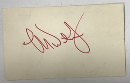 Lowell Weicker Signed Autographed Vintage 3x5 Index Card - US Senator - $15.00