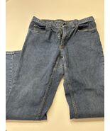 Duluth Trading Jeans Mens 35x34 Blue Flex Weekender Relaxed Fit Stretch - €21,25 EUR