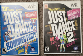Just Dance: 2 &amp; Summer Party (Nintendo Wii) - Complete w/ Game And Manual - £15.92 GBP