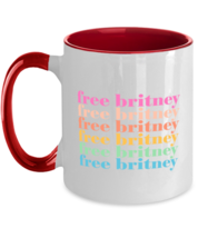 Britney Mugs Free Britney Colored, #Freebritney Red-2T-Mug - £14.11 GBP