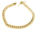 7.6 mm Unisex Bracelet 10kt Yellow Gold 396956 - £1,041.58 GBP