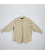 Fubu Collection Men&#39;s Button Front Shirt Long Sleeve Light Brown XL 17 3... - £17.73 GBP