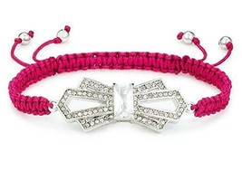 Juicy Couture Deco Bow Friendship Bracelet (Pink) YJRU7368 - £15.79 GBP