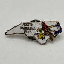 North Carolina Elks Organization Club State Enamel Lapel Hat Pin Pinback - $7.95