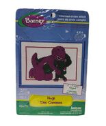 Jaylynn Barney Counted Cross Stitch Kit Hugs Barney Baby Bop 5" x 7" #16... - $216.26 MXN