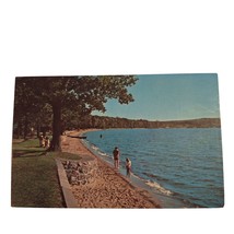 Postcard Lake Antoine Park at Iron Mountain Michigan Upper Peninsula Chrome - £5.80 GBP