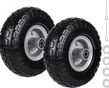 2PC 10 Solid Rubber Tire Replacement Air Wheel for Hand Truck 8500 watt ... - $37.61