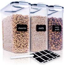 Cereal Containers Storage Set - 3 Piece Airtight Large Dry Cereal Container (135 - £23.18 GBP