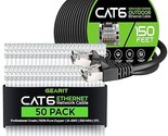 GearIT 50Pack 3ft Cat6 Ethernet Cable &amp; 150ft Cat6 Cable - £212.44 GBP