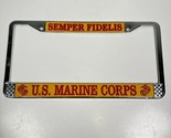 Semper Fidelis U.S Marine Corps Vehicle Metal License Plate Frame Made I... - $19.79