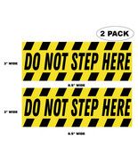 2 Pcs - Do Not Step Here - Safety Warning Vinyl - 6 mil Indoor Outdoor V... - $9.37 CAD