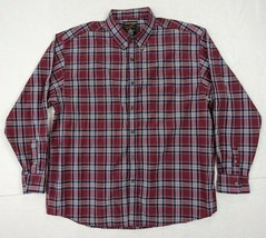 Walnut Creek Mens Shirt Sz XL Cotton Blend Red Blue  - $9.68