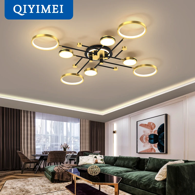 New Modern LED Chandelier Lights Dimmable For Bedroom Living Room Kitche... - $103.99+