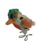 Handmade Wool Felted Blue Bird Wire Feet Stands Well - £15.71 GBP