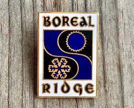 1980&#39;s BOREAL RIDGE Vintage Ski Pin Skiing Travel Lake Tahoe CA Donner S... - £25.28 GBP