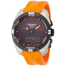 Tissot Men&#39;s T-Touch Expert Solar Black Dial Watch - T0914204705101 - £518.94 GBP