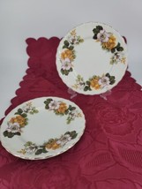 Royal Tudor Ware Saucers 2 pc Barker Bros Rosina Old Ironstone Roses Replacement - £10.72 GBP