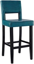 Linon Vega Bar Stool, 19&quot;W X 20&quot;D X 44.5&quot;H, Blue - £77.52 GBP