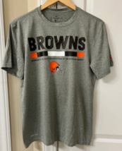 Men&#39;s T-Shirt Tee Sports Team Logo: Cleveland Browns Size Large The Nike Tee - £10.15 GBP