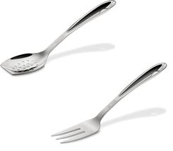 All-Clad T231 Stainless Steel Cook Serving Fork W/Slotted Spoon - 10 inch - $34.99