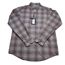 Hart Schaffner Marx Shirt Mens S Gray Plaid Long Sleeve Button Up Casual - £20.22 GBP