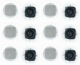 New (12) 4" Ceiling In-Wall Speakers.Contractor Business Lot.Flush Mount.Stereo - $212.99