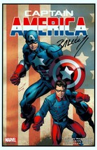 Mark Bagley Signed Marvel Comic Art Print ~ Captain America &amp; Bucky - £30.96 GBP
