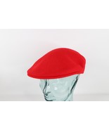 NOS Vintage 90s Streetwear Kangol Blank Wool Cabbie Newsboy Cap Hat Red ... - $899.22 MXN