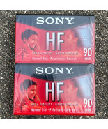 NEW 2 Pack Sony HF 90 Minute Blank Audio Cassette Tapes High Fidelity C-... - £6.87 GBP
