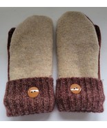 NEW Handmade Upcycled Womens M/L? Wool Mittens Fleece Lined from Old Swe... - £30.18 GBP