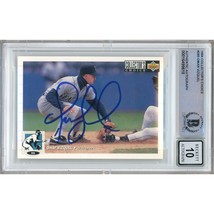 Omar Vizquel Seattle Mariners Autograph 1994 Collectors Choice BGS Auto 10 Slab - £79.74 GBP