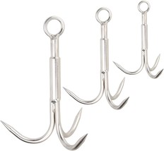 Three Pieces Of A Grappling Hook Made Of Stainless Steel With Three Claws; - $37.92