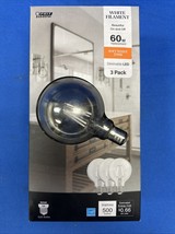 (3-Pk) Feit Electric G25 LED Dimmable Vintage Edison Light Bulb Soft White - $7.91