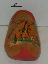 Souvenir Miniature Wooden Shoe Clog Made In Holland - $25.22