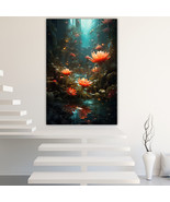 Canyon Flowers Canvas Painting Wall Art Posters Landscape Canvas Print P... - $18.78 CAD+