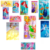 Disney Store Beach Towel Ariel Belle Dory Anna Elsa Rapunzel Cinderella ... - £31.86 GBP