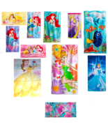Disney Store Beach Towel Ariel Belle Dory Anna Elsa Rapunzel Cinderella ... - £31.65 GBP