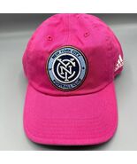New York City FC Hat Women Pink Gray Adidas MLS Strap Back Cap New - €16,18 EUR