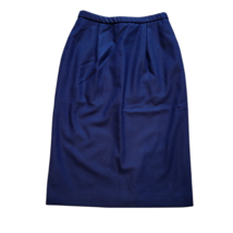 Pendleton | Vintage Navy Blue 100% Wool Stretch Zip Pencil Skirt Women&#39;s... - $24.74