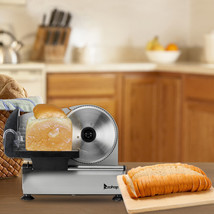 150W Electric Food Slicer 7.5&quot; Stainless Steel Blade for Meat, Cheese, B... - $87.99