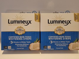 Lumineux Oral Essentials Non-Toxic Whitening Strips 28 Strips 14 Treatments X 2 - £37.39 GBP